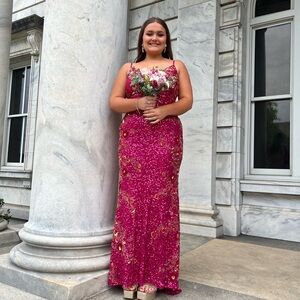Rachel Allen sequin prom dress
